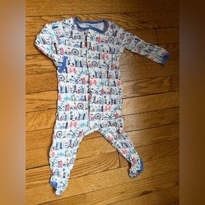 Magnetic Me White and Blue City One Piece - Size 3-6 Months